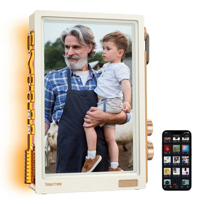 Solnoir™ Times Frame – 10” Transparent LED Display & 64GB Storage