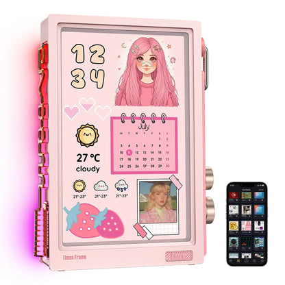 Solnoir™ Times Frame – 10” Transparent LED Display & 64GB Storage