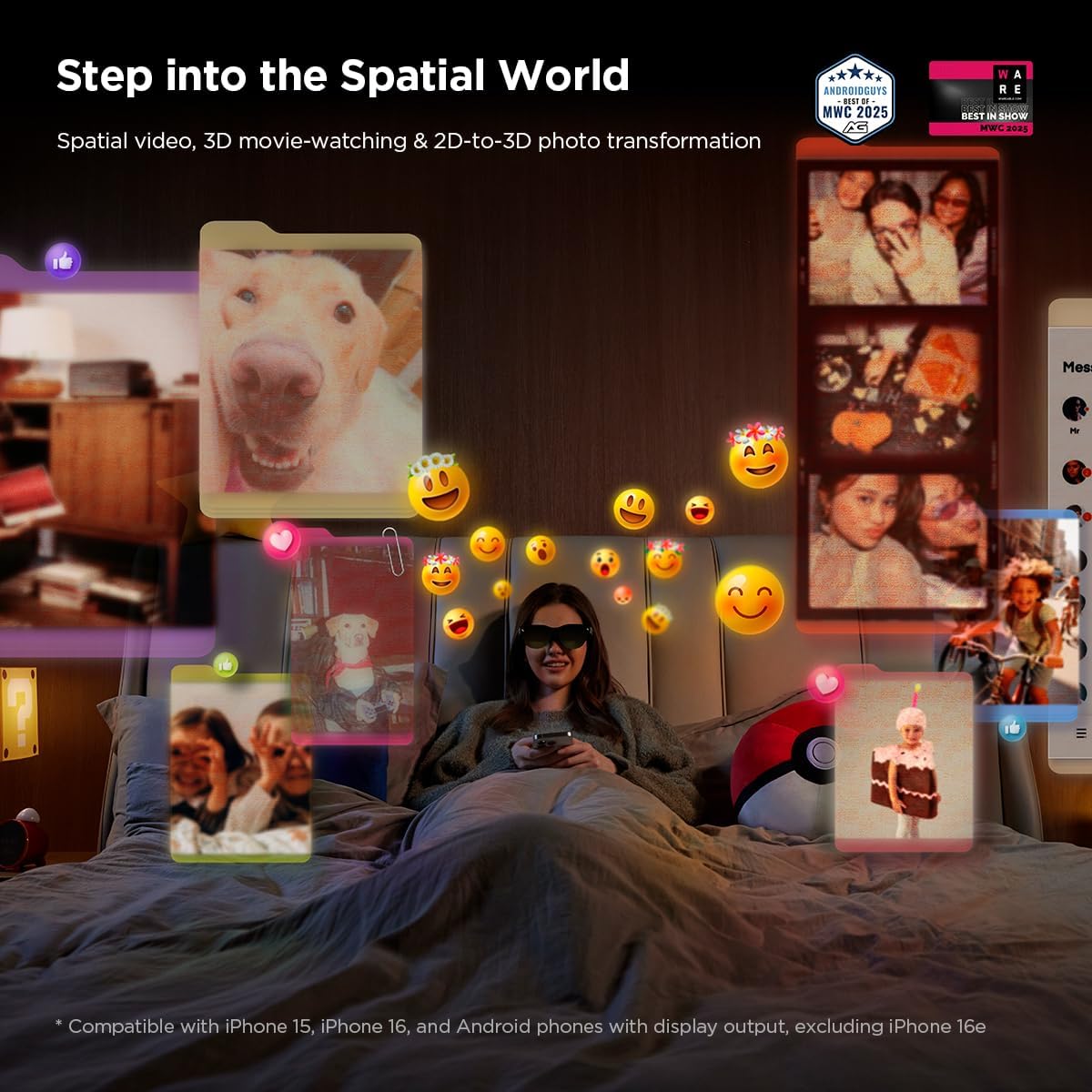 Solnoir™ XR Glasses – Immersive AR Smart Glasses for Gaming, Movies & VR Experiences