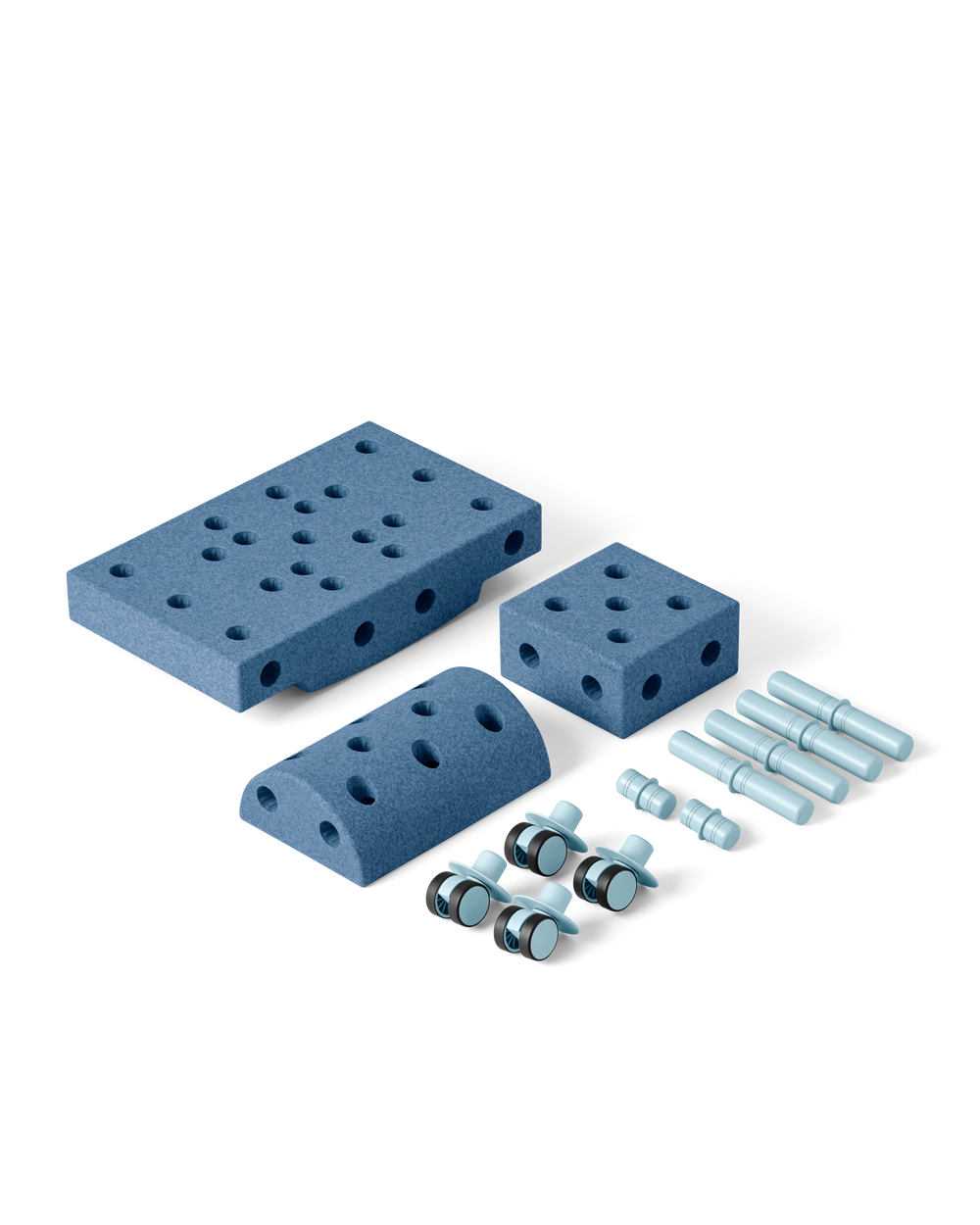 Solnoir™ Modular Play Set – Foam Building/Climbing Blocks & Indoor Ride-on Toy for Kids