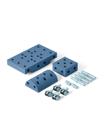 Solnoir™ Modular Play Set – Foam Building/Climbing Blocks & Indoor Ride-on Toy for Kids