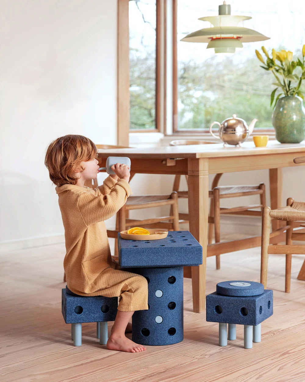 Solnoir™ Modular Play Set – Foam Building/Climbing Blocks & Indoor Ride-on Toy for Kids