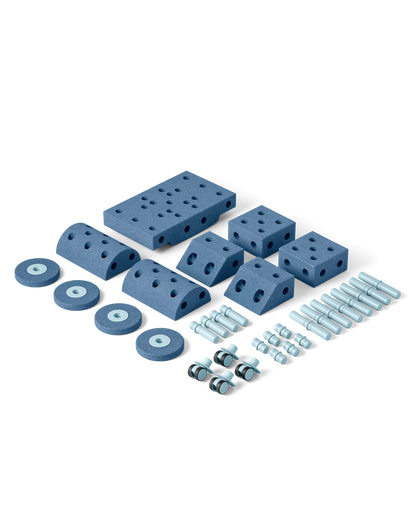 Solnoir™ Modular Play Set – Foam Building/Climbing Blocks & Indoor Ride-on Toy for Kids