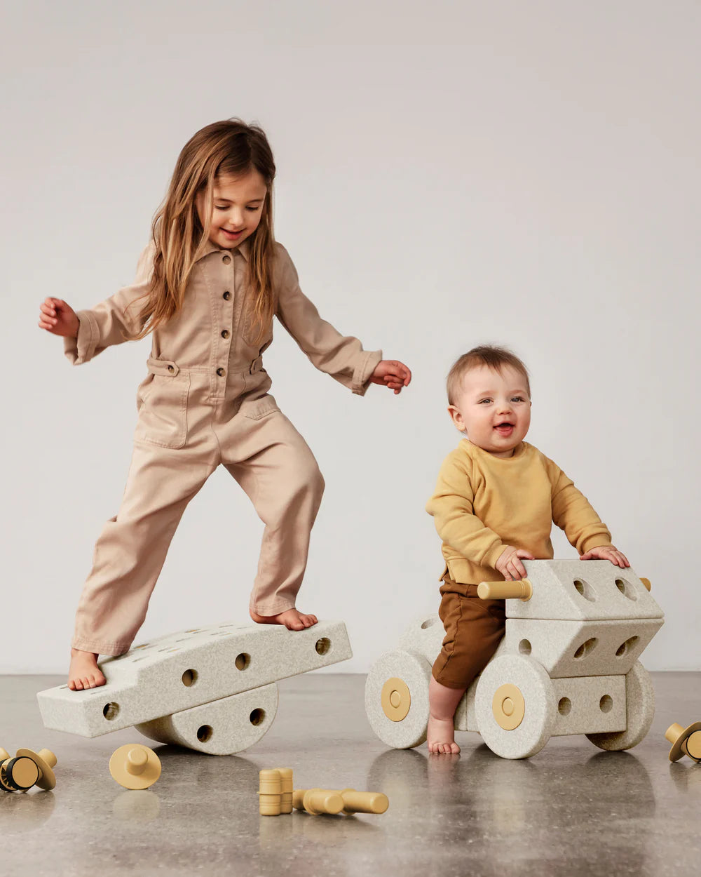 Solnoir™ Modular Play Set – Foam Building/Climbing Blocks & Indoor Ride-on Toy for Kids