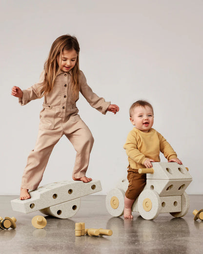 Solnoir™ Modular Play Set – Foam Building/Climbing Blocks & Indoor Ride-on Toy for Kids