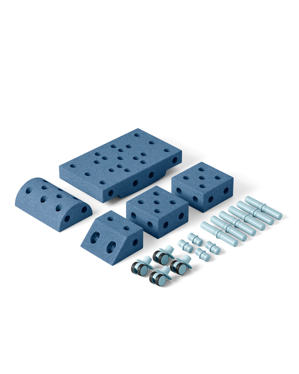 Solnoir™ Modular Play Set – Foam Building/Climbing Blocks & Indoor Ride-on Toy for Kids