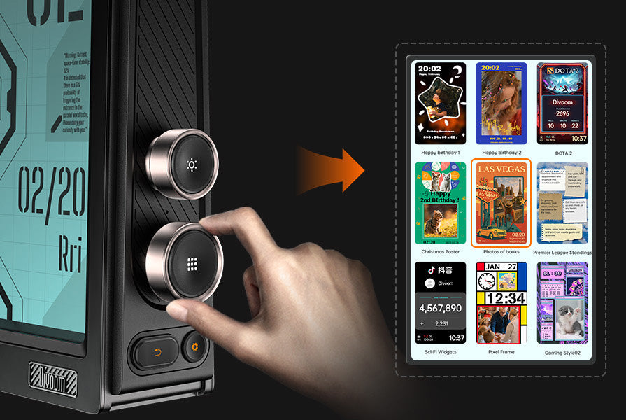 Solnoir™ Times Frame – 10” Transparent LED Display & 64GB Storage