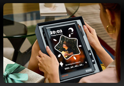 Solnoir™ Times Frame – 10” Transparent LED Display & 64GB Storage